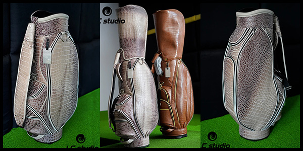 vintage leather golf bags from JC studio